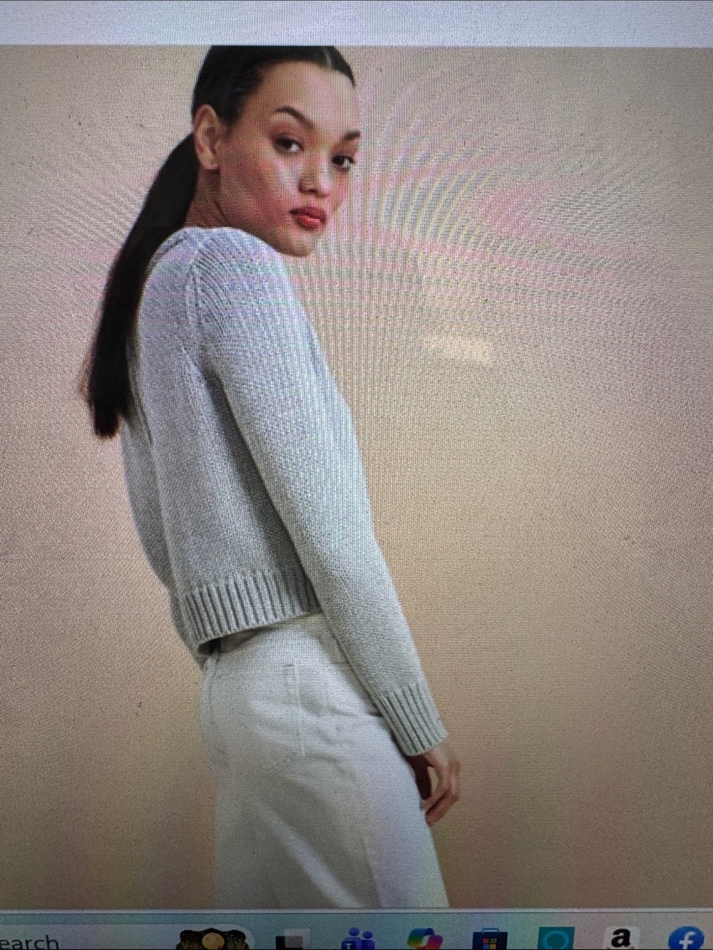 La Ligne Powder Blue Crewneck Knit Sweater - Picture 2 of 11